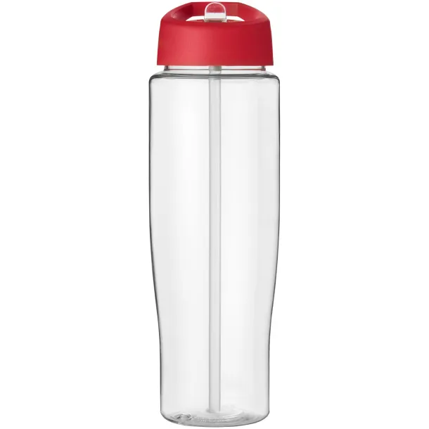 H2O Tempo® 700 ml spout lid sport bottle - Unbranded White Red