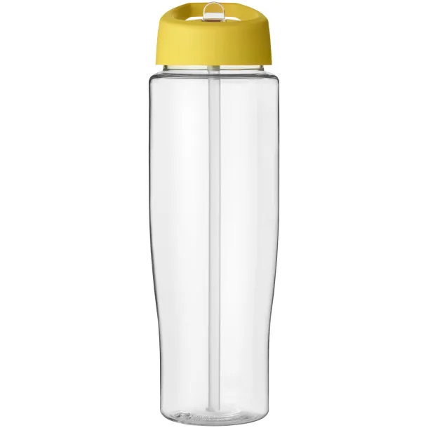 H2O Tempo® 700 ml spout lid sport bottle - Unbranded White Yellow