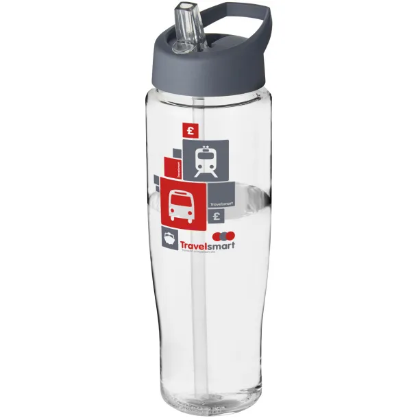 H2O Tempo® 700 ml spout lid sport bottle - Unbranded White Storm grey