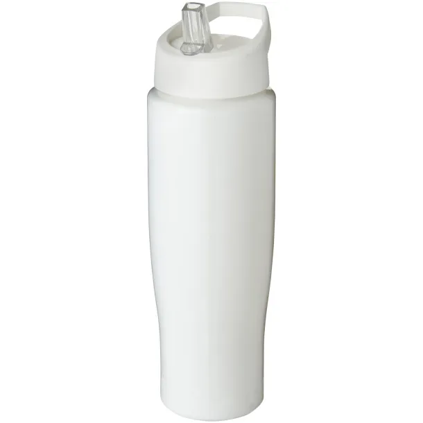 H2O Tempo® 700 ml spout lid sport bottle - Unbranded White