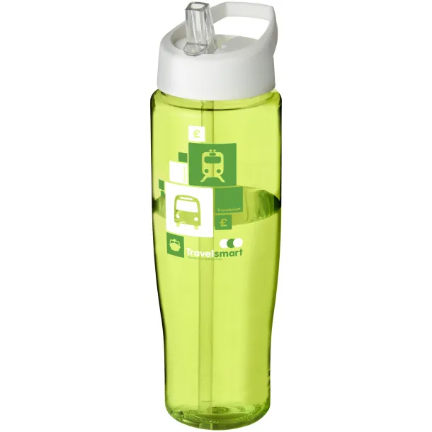 H2O Tempo® 700 ml spout lid sport bottle Lime White