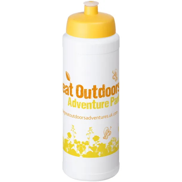 Baseline® Plus 750 ml bottle with sports lid - Unbranded White Yellow