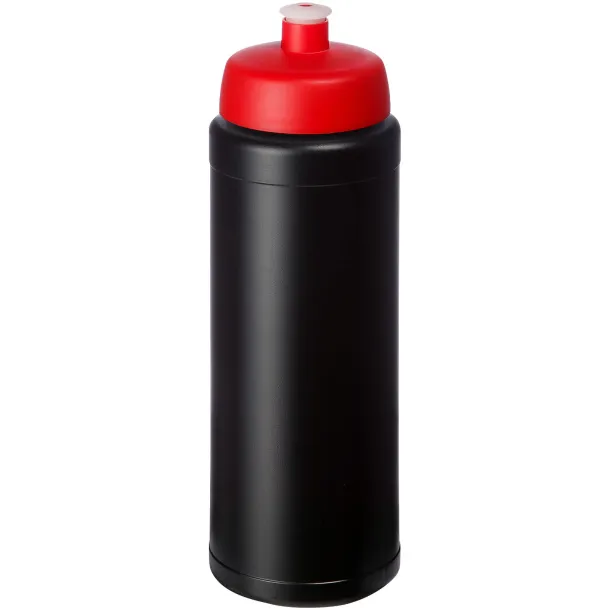 Baseline® Plus 750 ml bottle with sports lid Solid black Red