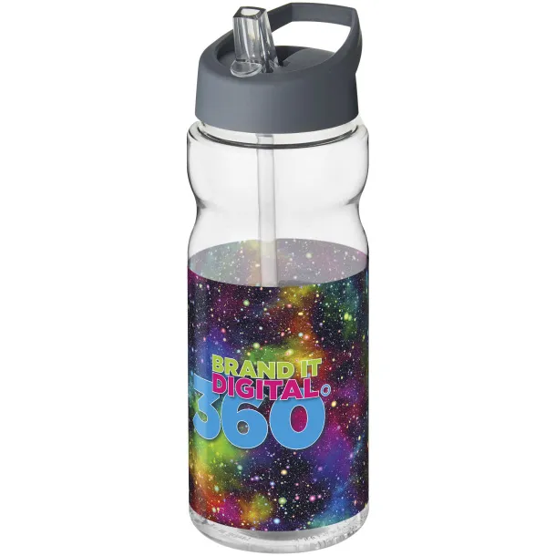 H2O Base® 650 ml spout lid sport bottle - Unbranded White Storm grey