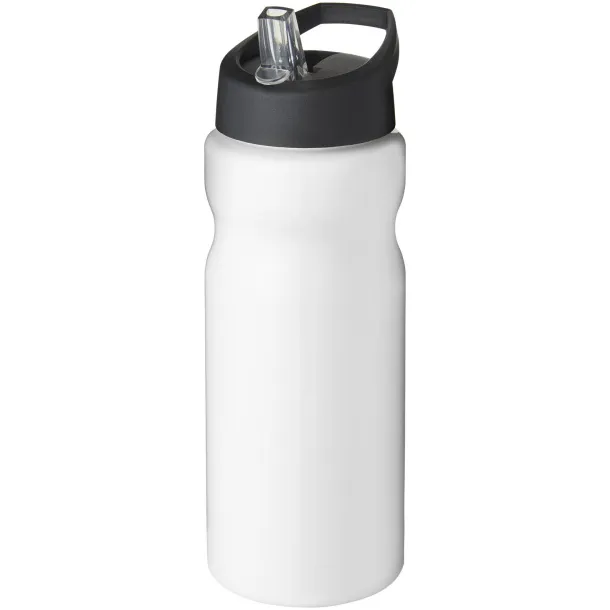 H2O Base® 650 ml spout lid sport bottle - Unbranded White Solid black