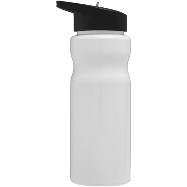 H2O Base® 650 ml spout lid sport bottle - Unbranded White Solid black