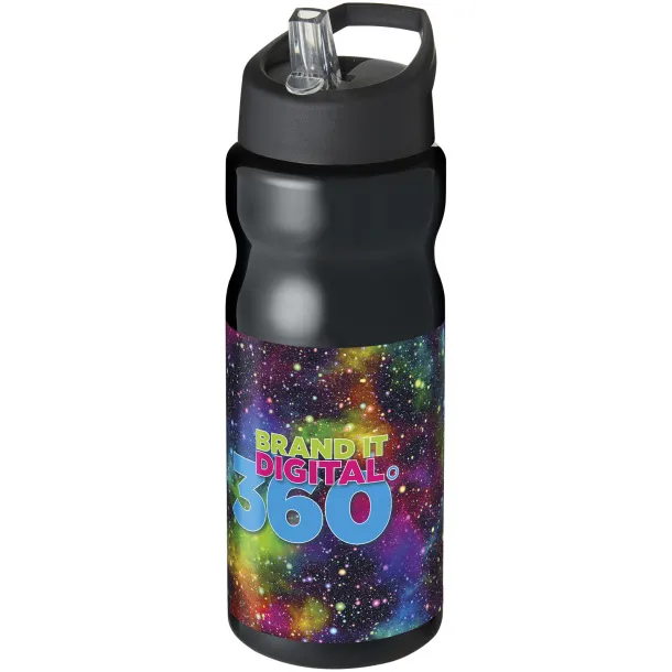 H2O Base® 650 ml spout lid sport bottle Solid black