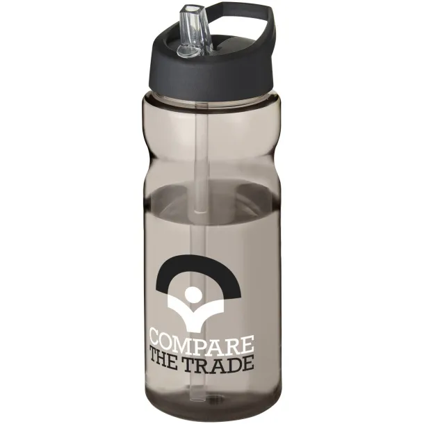 H2O Base® 650 ml spout lid sport bottle Charcoal Solid black