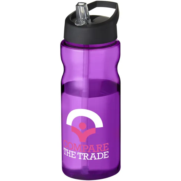 H2O Base® 650 ml spout lid sport bottle Purple Solid black