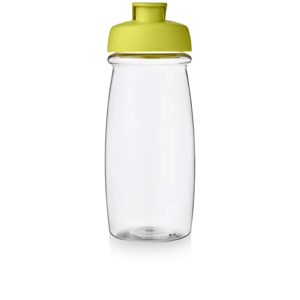 H2O Pulse® 600 ml flip lid sport bottle - Unbranded White Lime