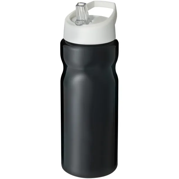 H2O Base® 650 ml spout lid sport bottle Solid black White