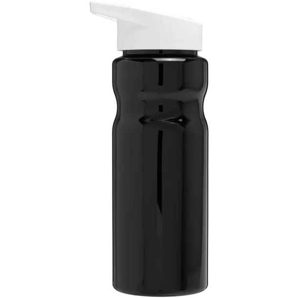 H2O Base® 650 ml spout lid sport bottle Solid black White