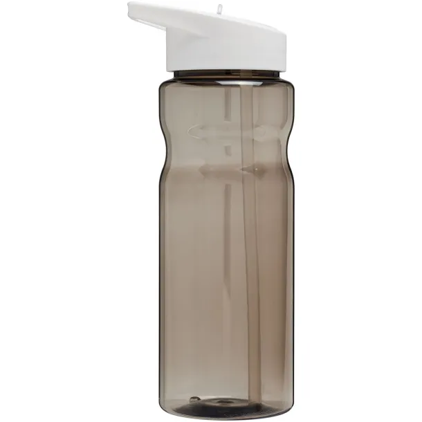 H2O Base® 650 ml spout lid sport bottle - Unbranded Charcoal White