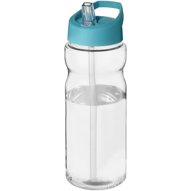 H2O Base® 650 ml spout lid sport bottle - Unbranded White Aqua blue