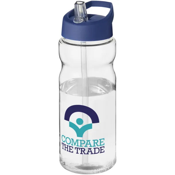 H2O Base® 650 ml spout lid sport bottle - Unbranded White Blue