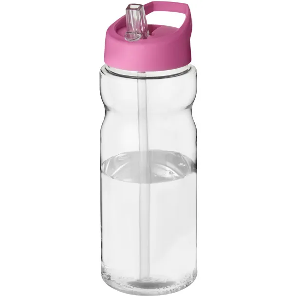 H2O Base® 650 ml spout lid sport bottle - Unbranded White Transparent pink