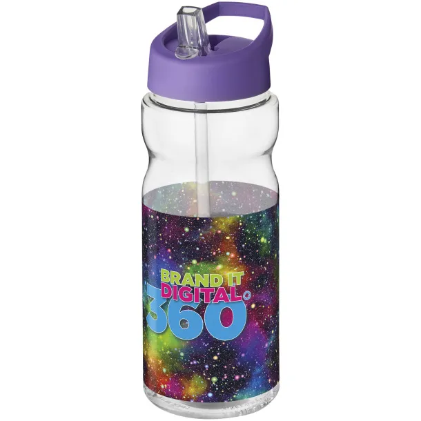 H2O Base® 650 ml spout lid sport bottle - Unbranded White Purple