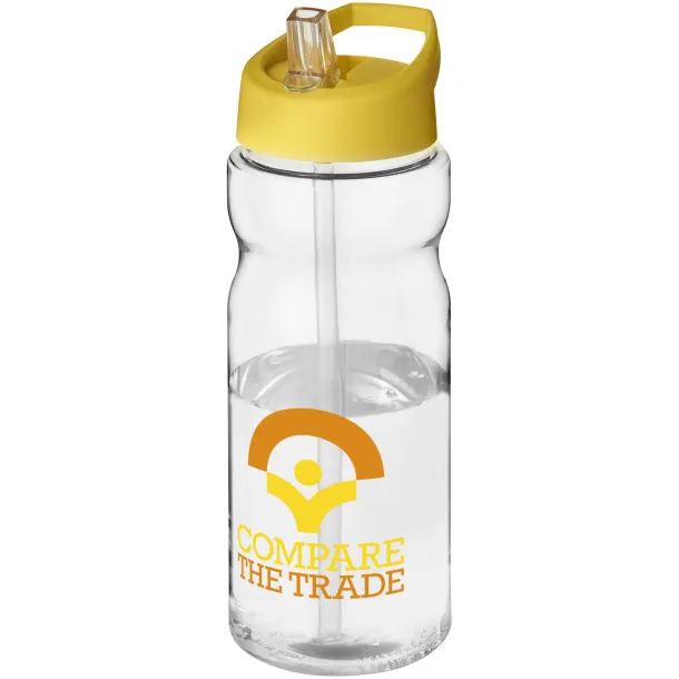 H2O Base® 650 ml spout lid sport bottle - Unbranded White Yellow