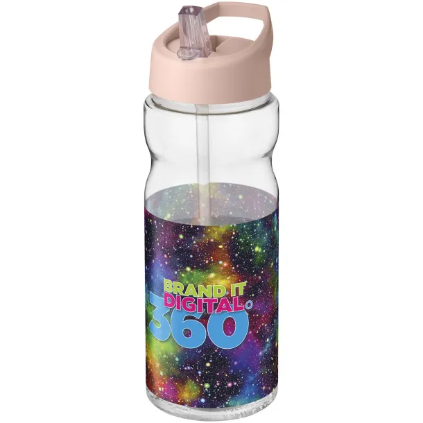 H2O Base® 650 ml spout lid sport bottle Pale blush pink White