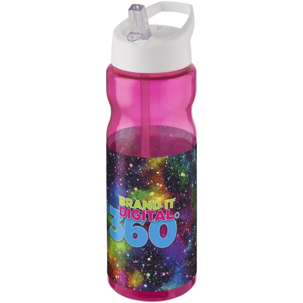 H2O Base® 650 ml spout lid sport bottle Magenta White