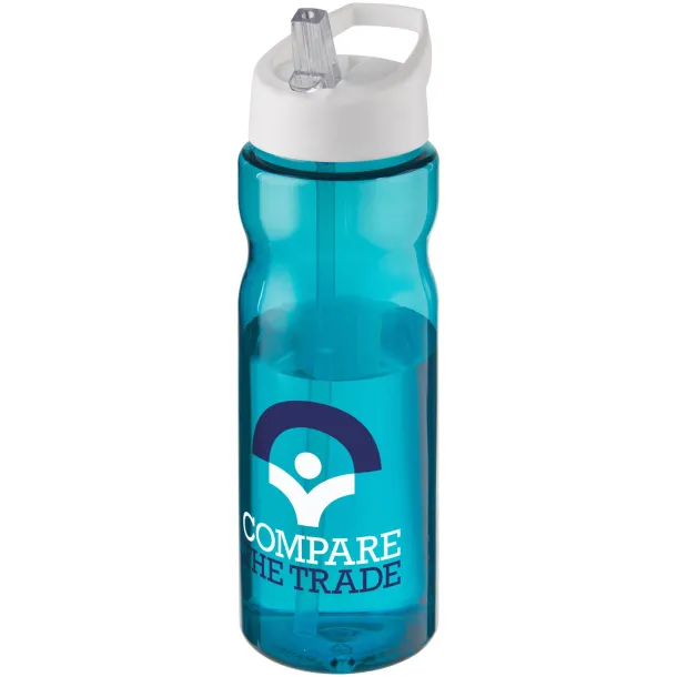 H2O Base® 650 ml spout lid sport bottle Aqua blue White