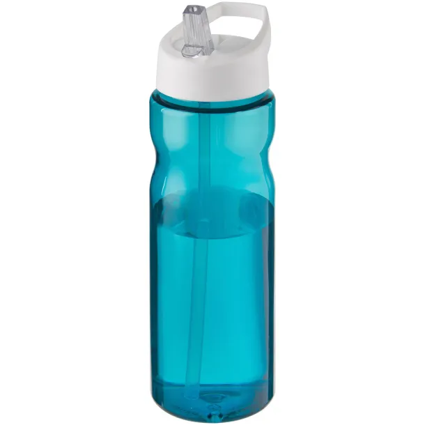 H2O Base® 650 ml spout lid sport bottle Aqua blue White