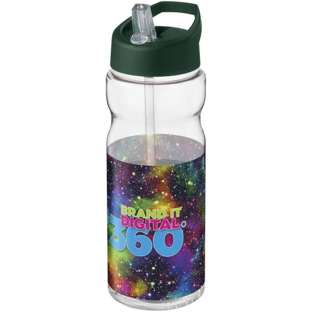 H2O Base® 650 ml spout lid sport bottle Green flash White