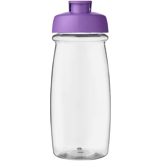 H2O Pulse® 600 ml flip lid sport bottle - Unbranded White Purple