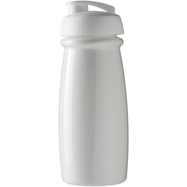 H2O Pulse® 600 ml flip lid sport bottle - Unbranded White