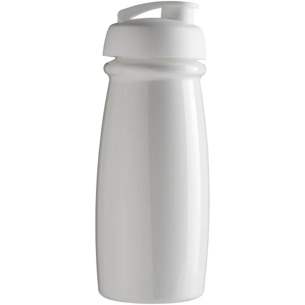 H2O Pulse® 600 ml flip lid sport bottle - Unbranded White