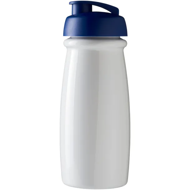 H2O Pulse® 600 ml flip lid sport bottle - Unbranded White Royal blue