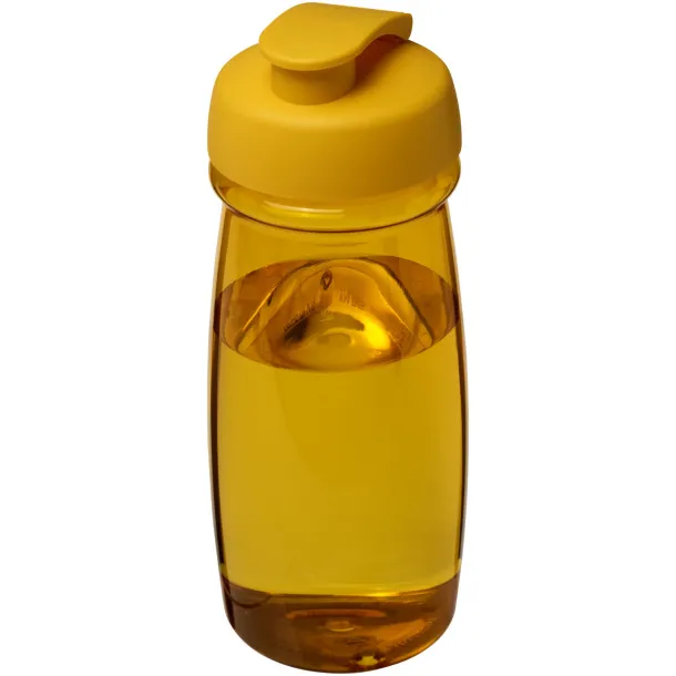 H2O Pulse® 600 ml flip lid sport bottle - Unbranded Yellow