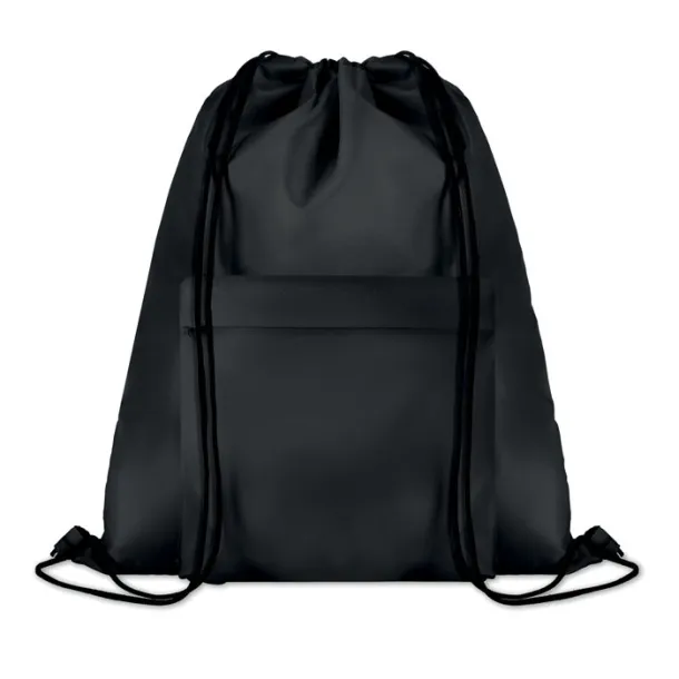 POCKET SHOOP Large drawstring bag Black