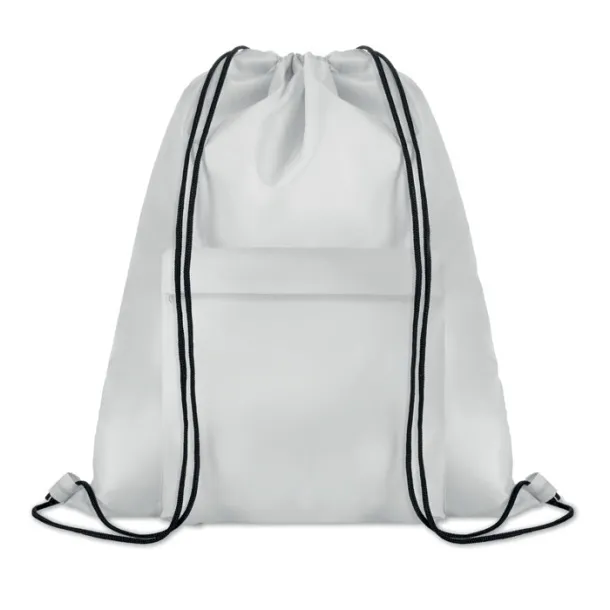 POCKET SHOOP Large drawstring bag White