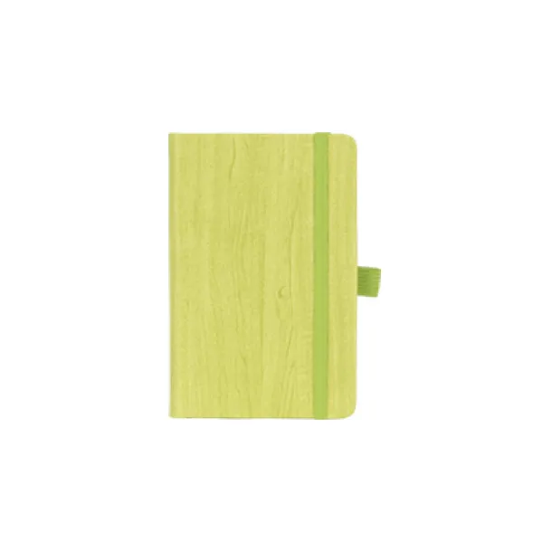 WOODY MINI Notes sa elastičnom trakom i držačem olovke, A6 Kivi