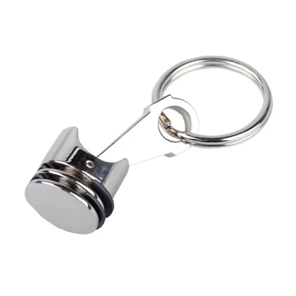 PISTON metal key ring Silver