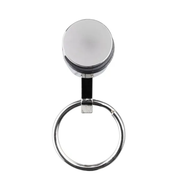 PISTON metal key ring Silver