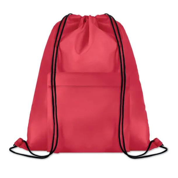 POCKET SHOOP Large drawstring bag Red