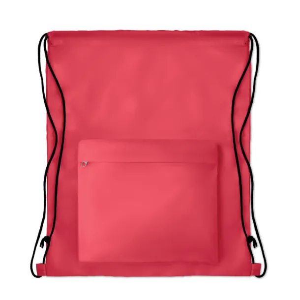 POCKET SHOOP Large drawstring bag Red