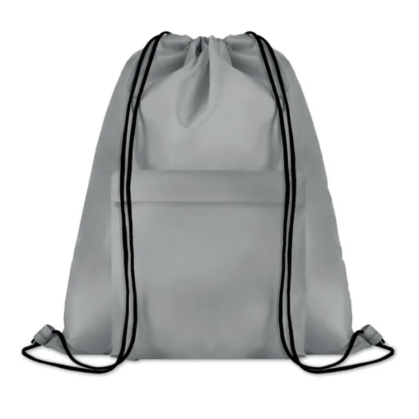 POCKET SHOOP Large drawstring bag Grey