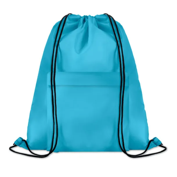 POCKET SHOOP Large drawstring bag Turquoise