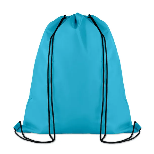 POCKET SHOOP Large drawstring bag Turquoise