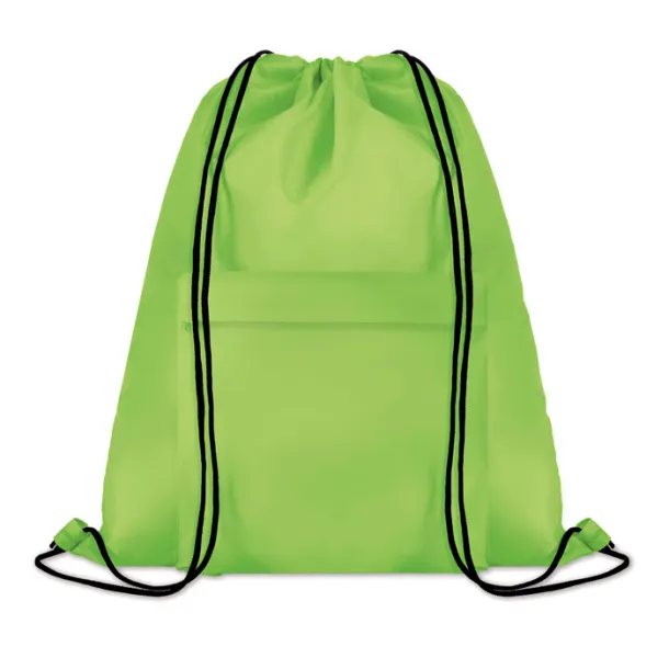 POCKET SHOOP Large drawstring bag Lime