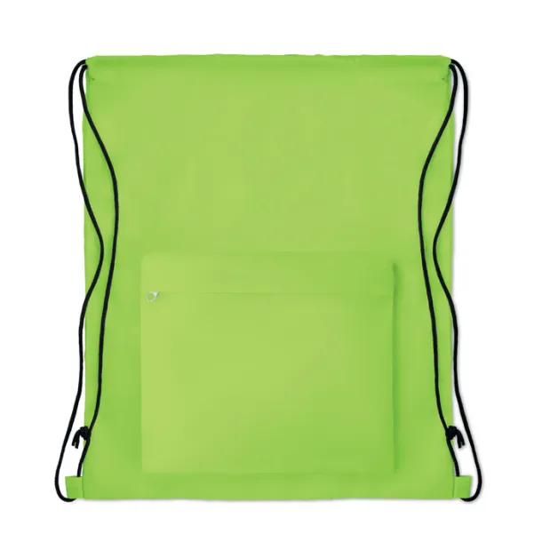 POCKET SHOOP Large drawstring bag Lime