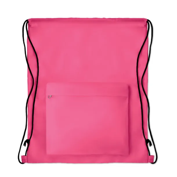 POCKET SHOOP Large drawstring bag Fuchsia