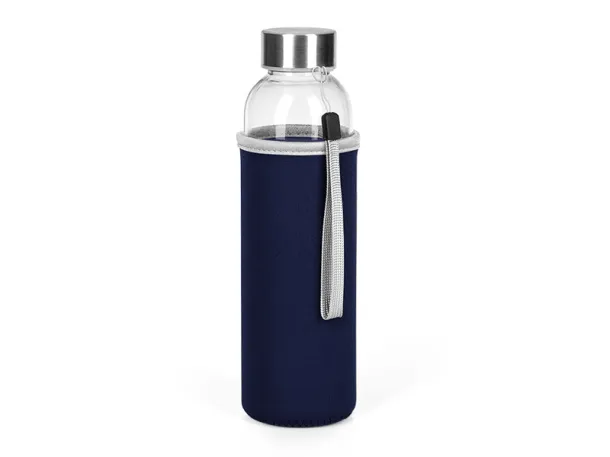 PRIMAVERA Sports bottle with neoprene pouch. Capacity: 500 ml. Blue