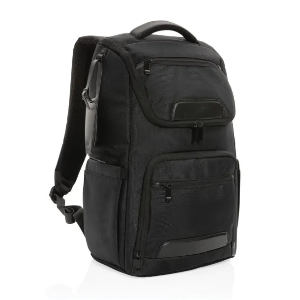 Swiss Peak AWARE™ RPET ruksak za laptop, 15.6" - Swiss Peak Crna