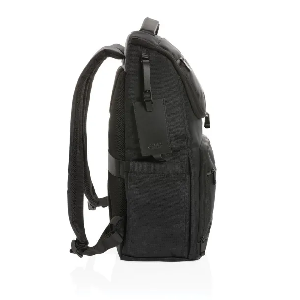 Swiss Peak AWARE™ RPET ruksak za laptop, 15.6" - Swiss Peak Crna