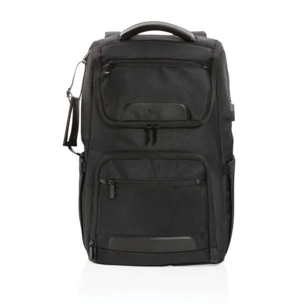 Swiss Peak AWARE™ RPET ruksak za laptop, 15.6" - Swiss Peak Crna