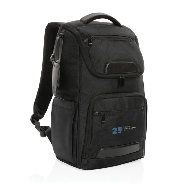 Swiss Peak AWARE™ RPET ruksak za laptop, 15.6" - Swiss Peak Crna